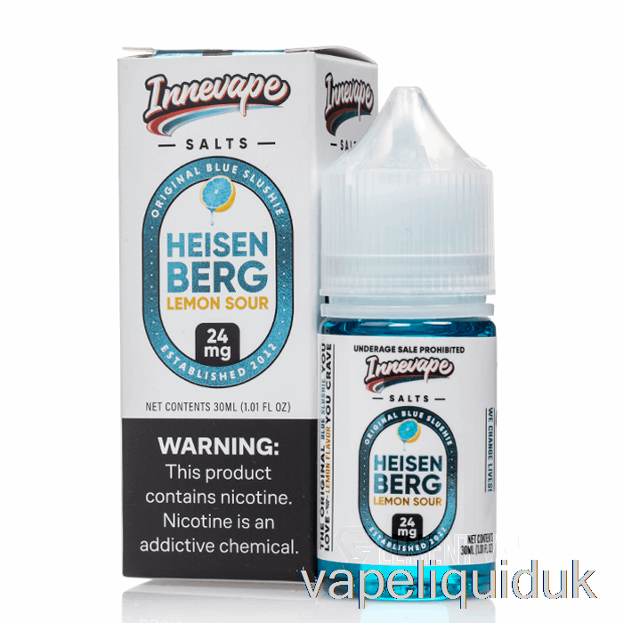Heisenberg Lemon Sour - Innevape Salts - 30mL 24mg Vape Liquid